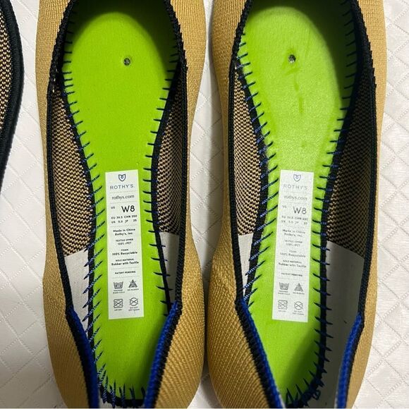 ROTHY’S Chai The Square Flats Limited Edition Retired Size 8 NEW - Picture 10 of 15